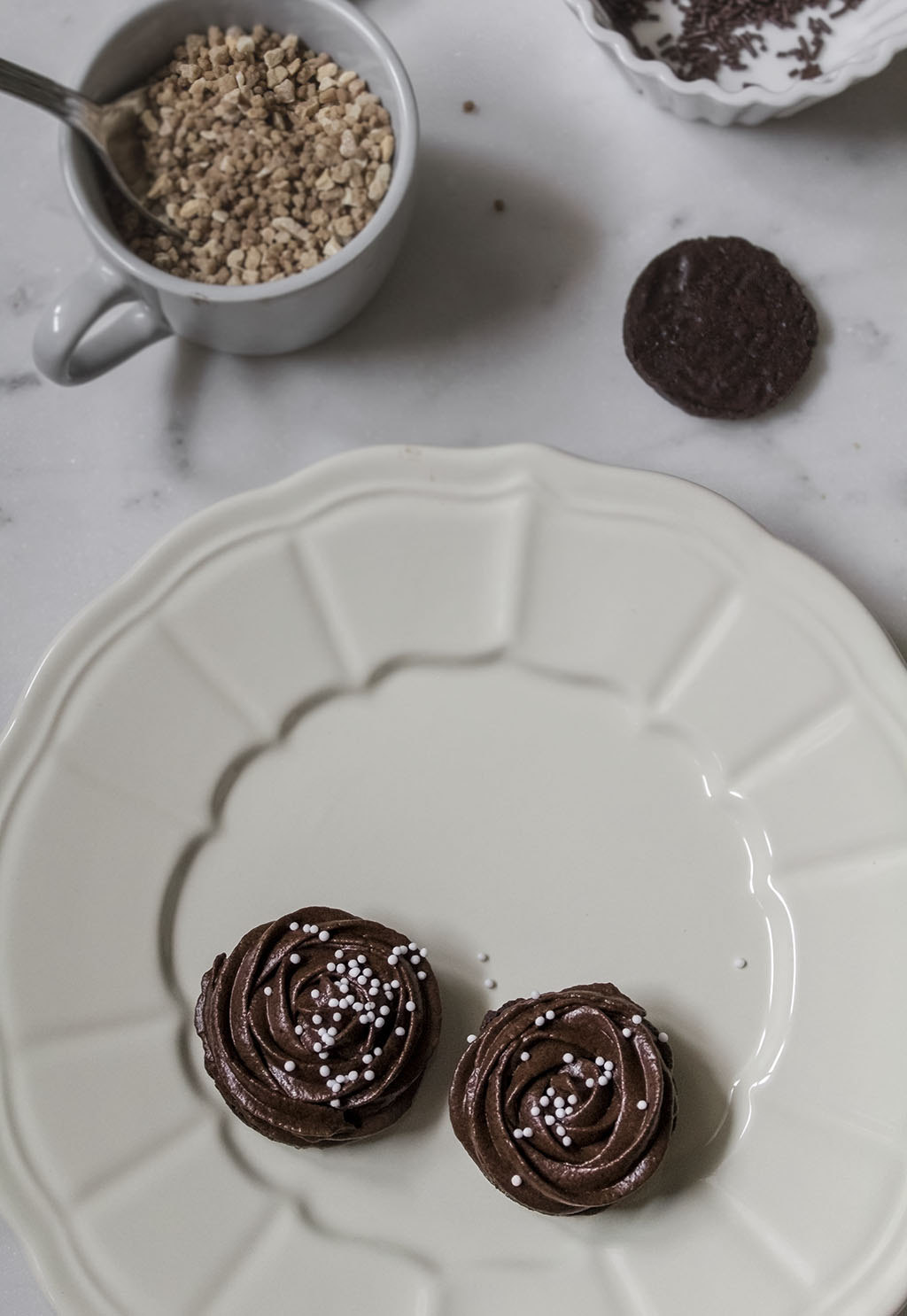 Galletas de chocolate. Chocolate sandwich cookies.Receta de galletas de chocolate. Galletas rellenas.