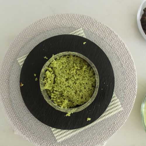 Bizcocho de té matcha