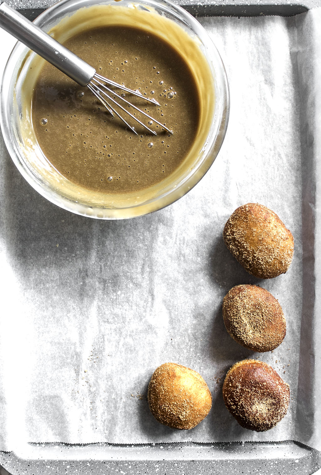 Receta de brioche. Donuts de brioche. Brioche doughnuts. Donuts de café. Coffe doughnuts.