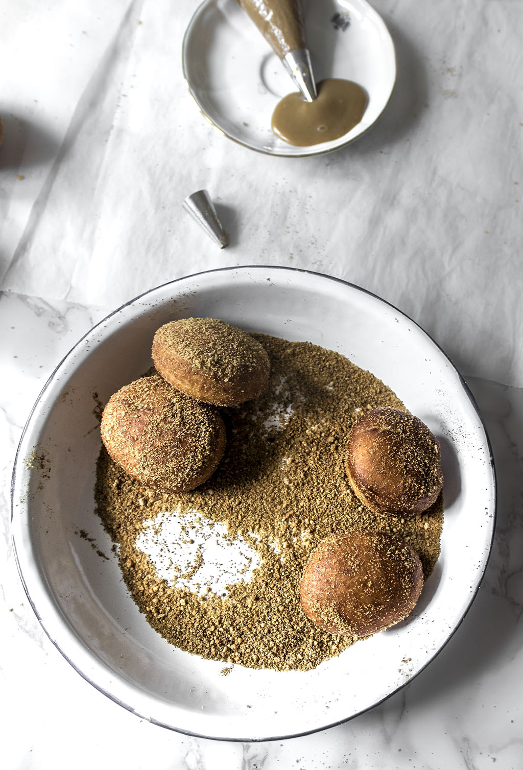 Receta de brioche. Donuts de brioche. Brioche doughnuts. Donuts de café. Coffe doughnuts.