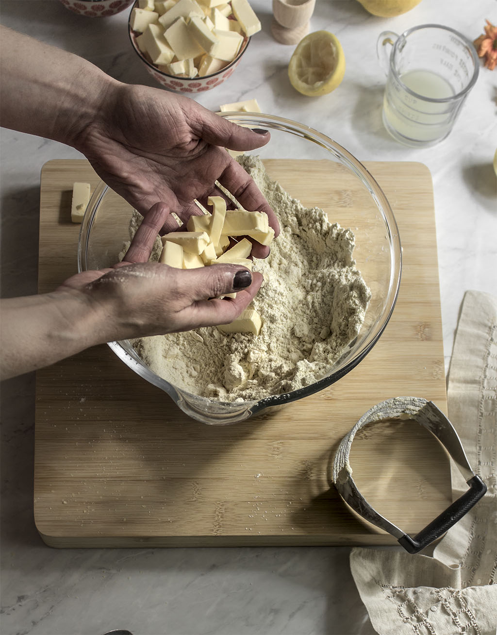 Pie crust: masa para pie. Cómo preprar masa para pie. receta de masa de pie.