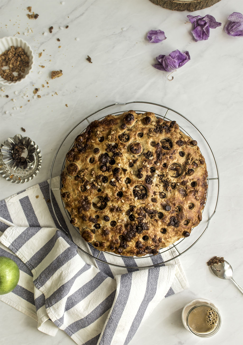 Apple pie, tarta de manzana, pie de manzana, receta de pie, tarta de manzana y crumble de avena