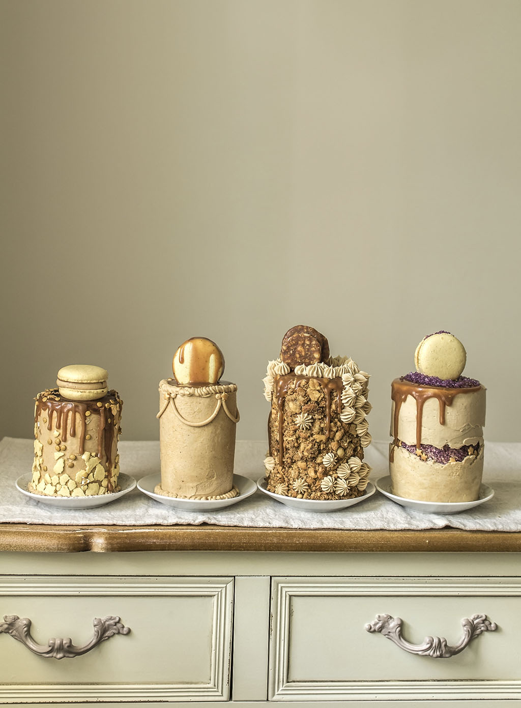 Tarta de cacahuete caramelo, layer cake, recetas de tartas, dulces de cacahuete, caramelo, swiss merengue buttercream de caramelo