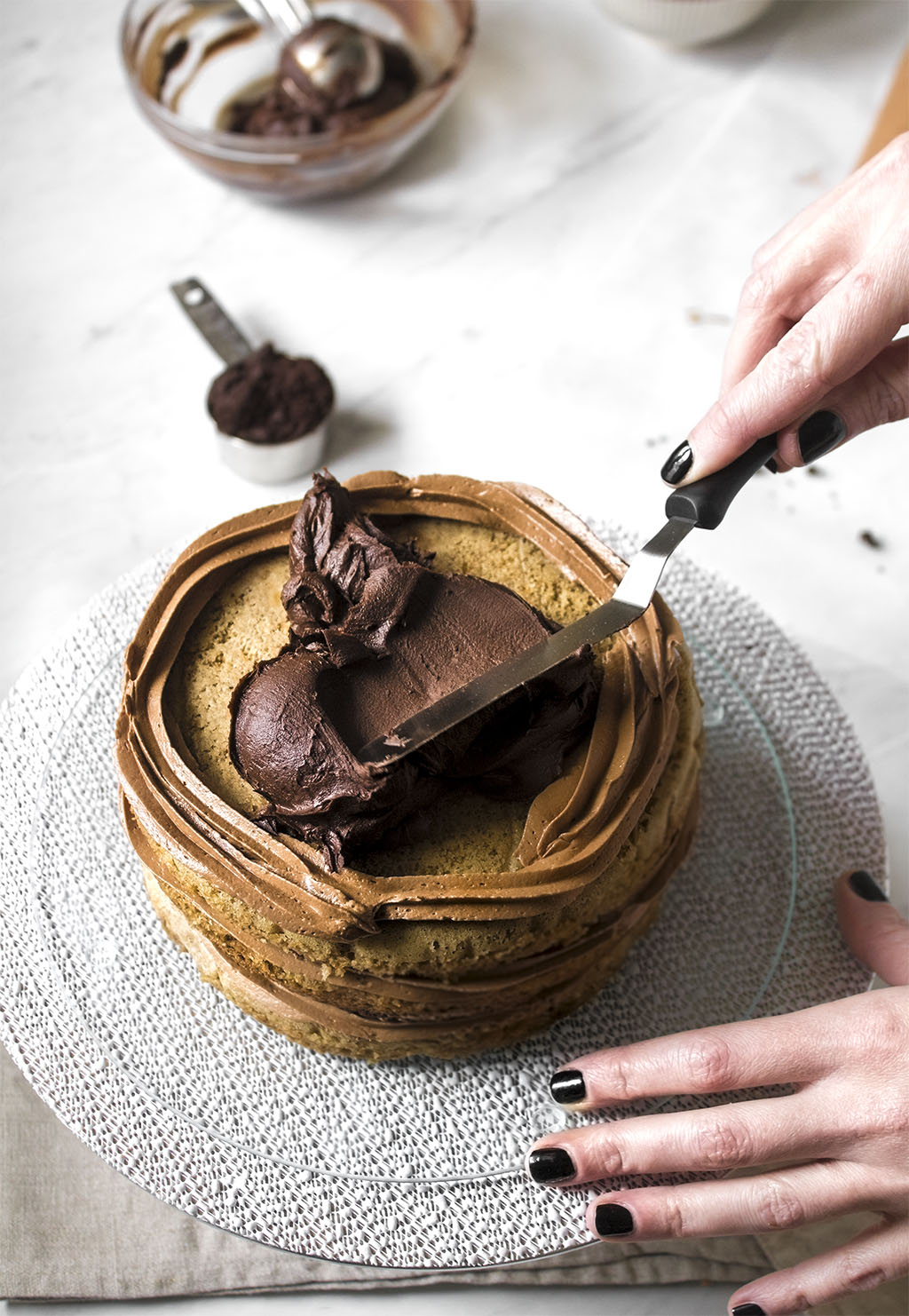 Tarta de calabaza con chocolate