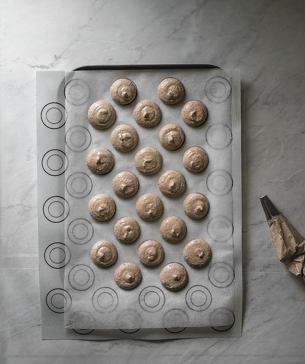 macarons de avellanas, macarons de chocolate