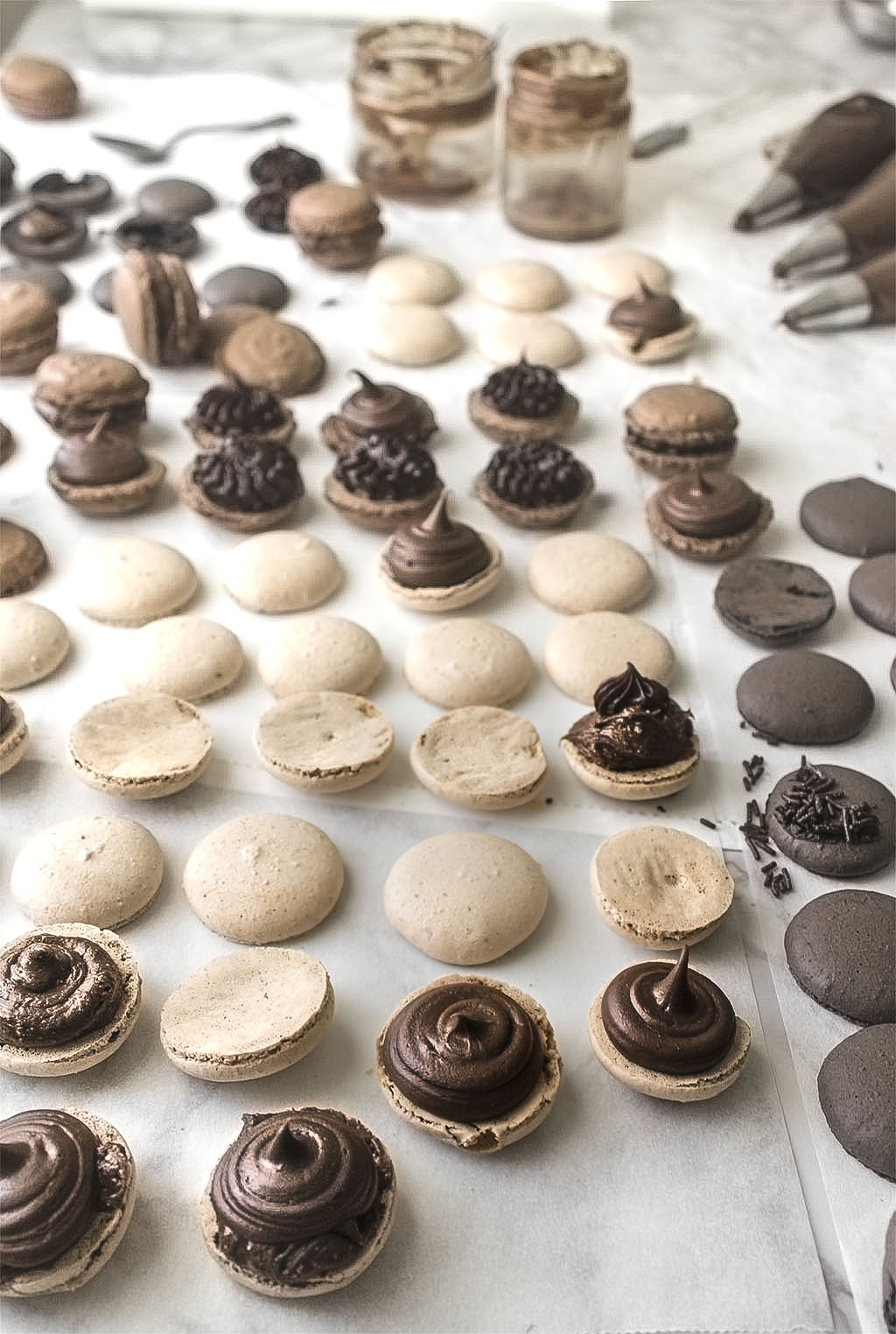 Receta de macarons de avellana