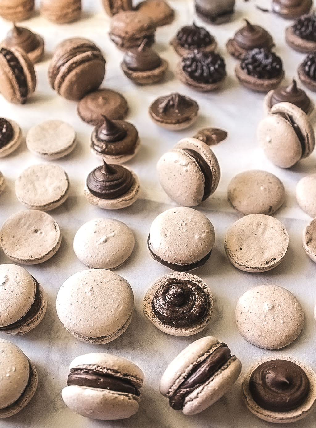 macarons, recetas de macarons, receta de macarons de chocolate