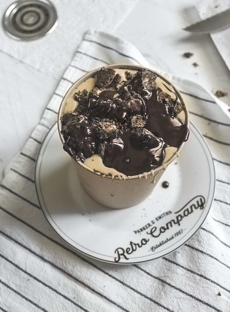 The perfect scoope, helado de caramelo, receta de helado, receta de helado de caramelo, chocolate, salsa de chocolate